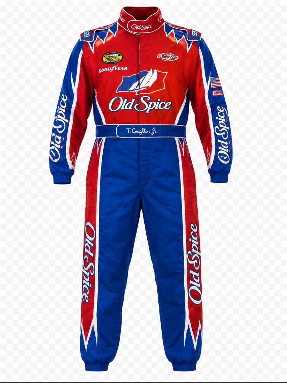 Men’s Ricky Bobby Old Spice Talladega Nights Racecar Driver Costume Size XXL
